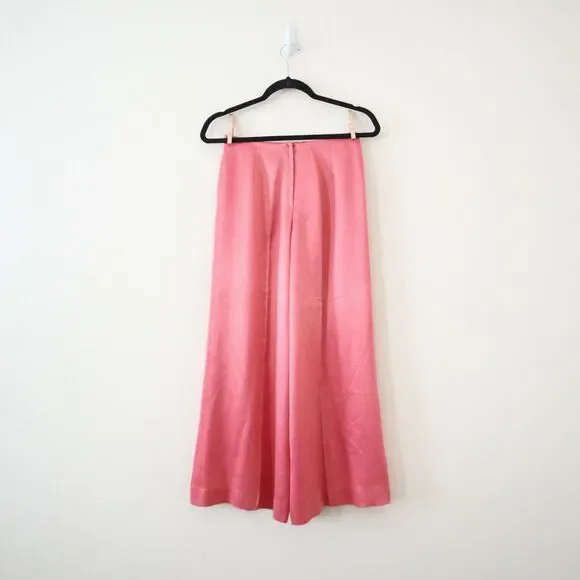Vintage 1970s Yes From California Satin High Rise Flare Bell Bottom Pants - Picture 8 of 12